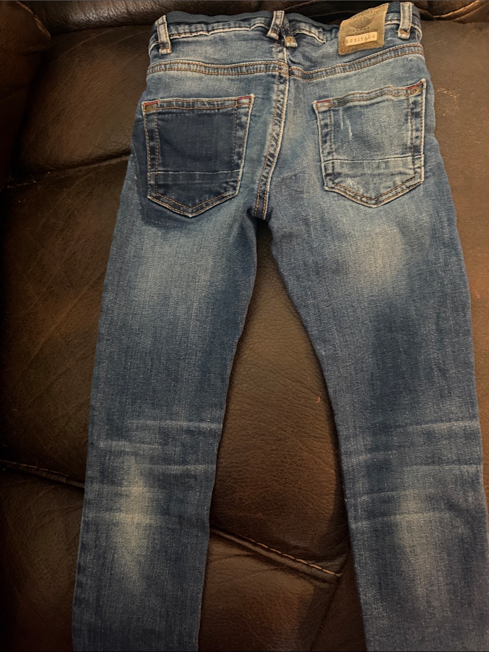 Zara Light Blue Faded Kids Jeans - Picture 2 of 2